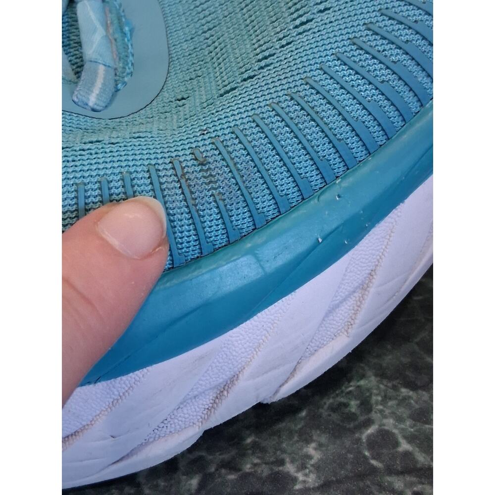 Hoka One One Women's Bondi 7 Running Sneakers Size 10 Teal Black Walking Shoes - Picture 15 of 16